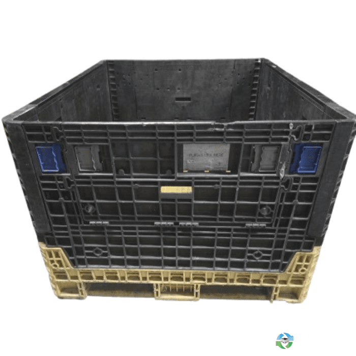 Pallet Containers For Sale: Refurbished 62x48x34 Collapsible Bulk Container with 2 Drop Doors Ohio In Ohio - image 1 Pallet Containers For Sale: Refurbished 62x48x34 Collapsible Bulk Container with 2 Drop Doors Ohio In Ohio - image 1