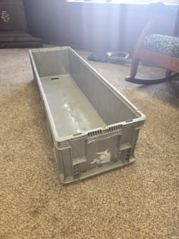 Stacking Totes For Sale: Used Gray 48x15x11 Orbis Reinforced Bottom Ohio In Ohio - image 2 Stacking Totes For Sale: Used Gray 48x15x11 Orbis Reinforced Bottom Ohio In Ohio - image 2