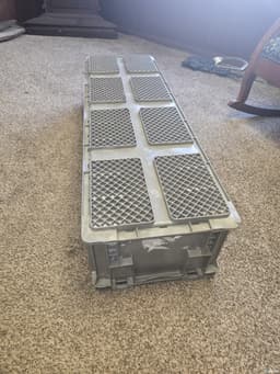 Stacking Totes For Sale: Used Gray 48x15x11 Orbis Reinforced Bottom Ohio In Ohio - image 3 Stacking Totes For Sale: Used Gray 48x15x11 Orbis Reinforced Bottom Ohio In Ohio - image 3