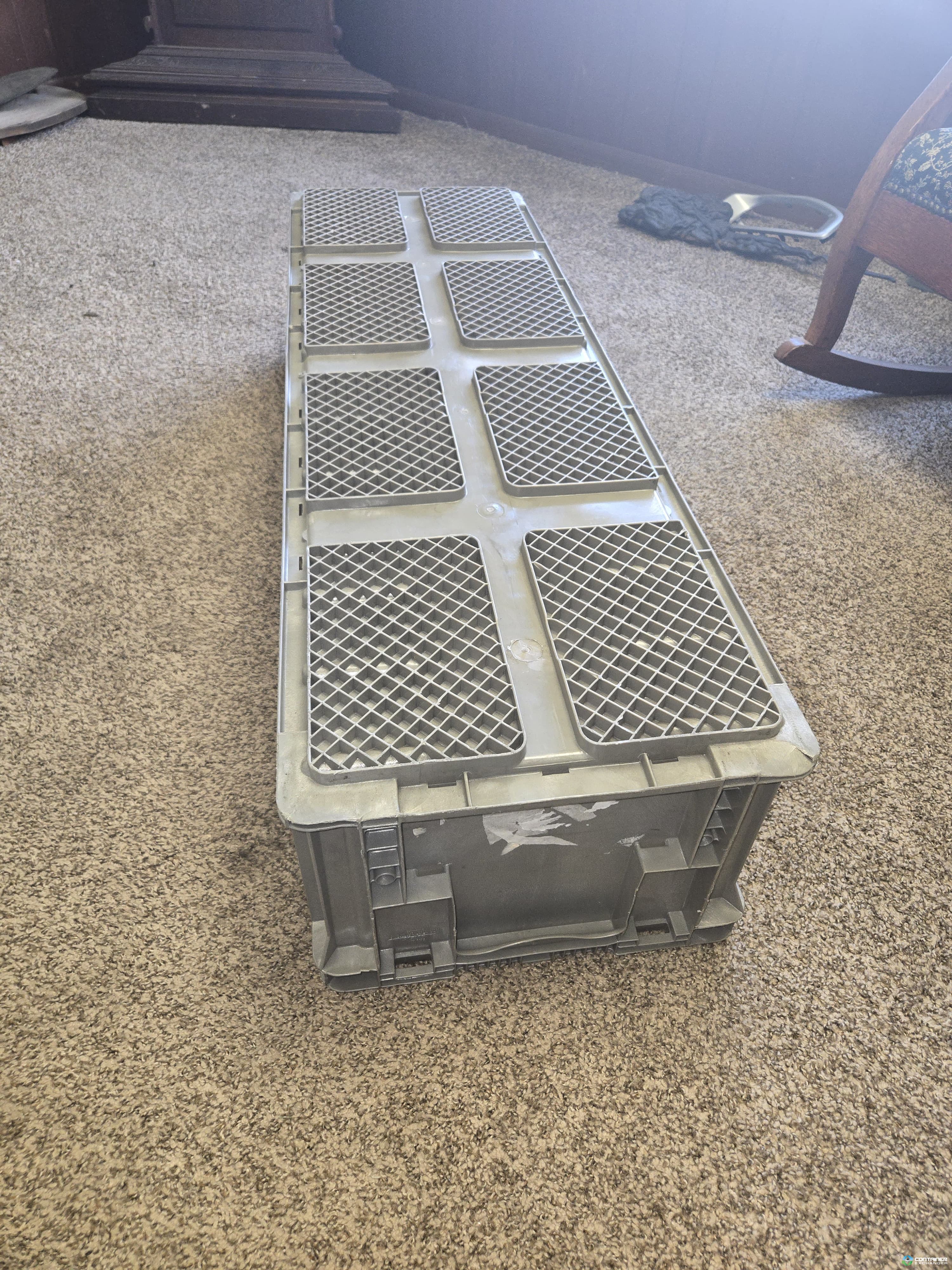 Stacking Totes For Sale: Used Gray 48x15x11 Orbis Reinforced Bottom Ohio In Ohio - image 3 Stacking Totes For Sale: Used Gray 48x15x11 Orbis Reinforced Bottom Ohio In Ohio - image 3