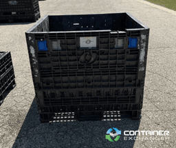 Pallet Containers For Sale: Used Orbis 45x48x42 Collapsible Bulk Containers w. Drop Doors Michigan In Michigan - image 1 Pallet Containers For Sale: Used Orbis 45x48x42 Collapsible Bulk Containers w. Drop Doors Michigan In Michigan - image 1