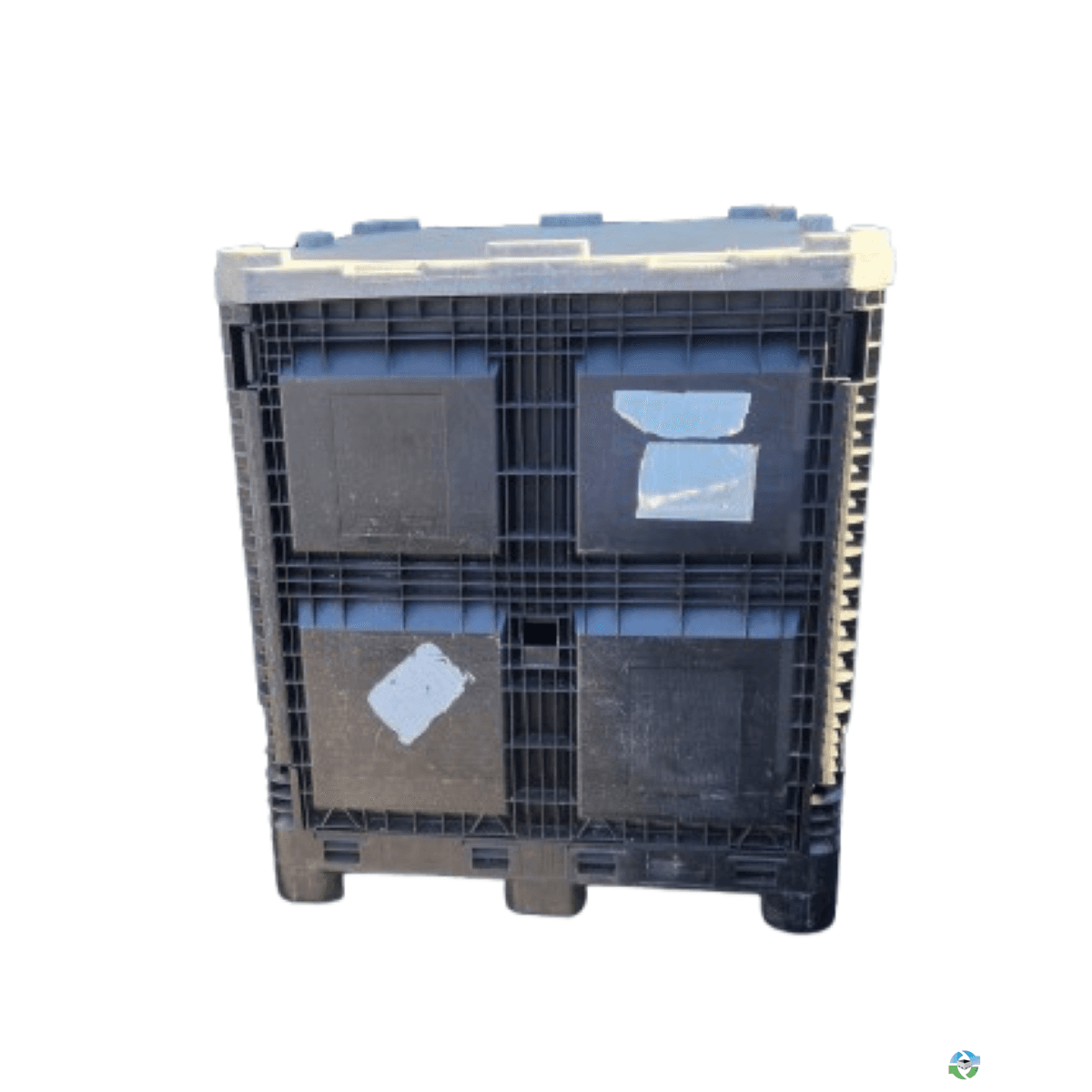 Pallet Containers For Sale: Used 40X48X46 Collapsible Plastic Container No Drop Doors California In California - image 1 Pallet Containers For Sale: Used 40X48X46 Collapsible Plastic Container No Drop Doors California In California - image 1