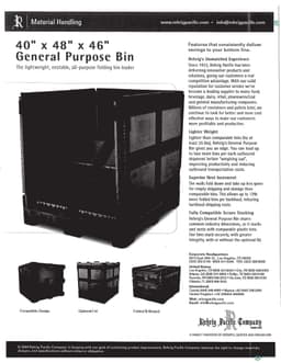 Pallet Containers For Sale: Used 40X48X46 Collapsible Plastic Container No Drop Doors California In California - image 4 Pallet Containers For Sale: Used 40X48X46 Collapsible Plastic Container No Drop Doors California In California - image 4