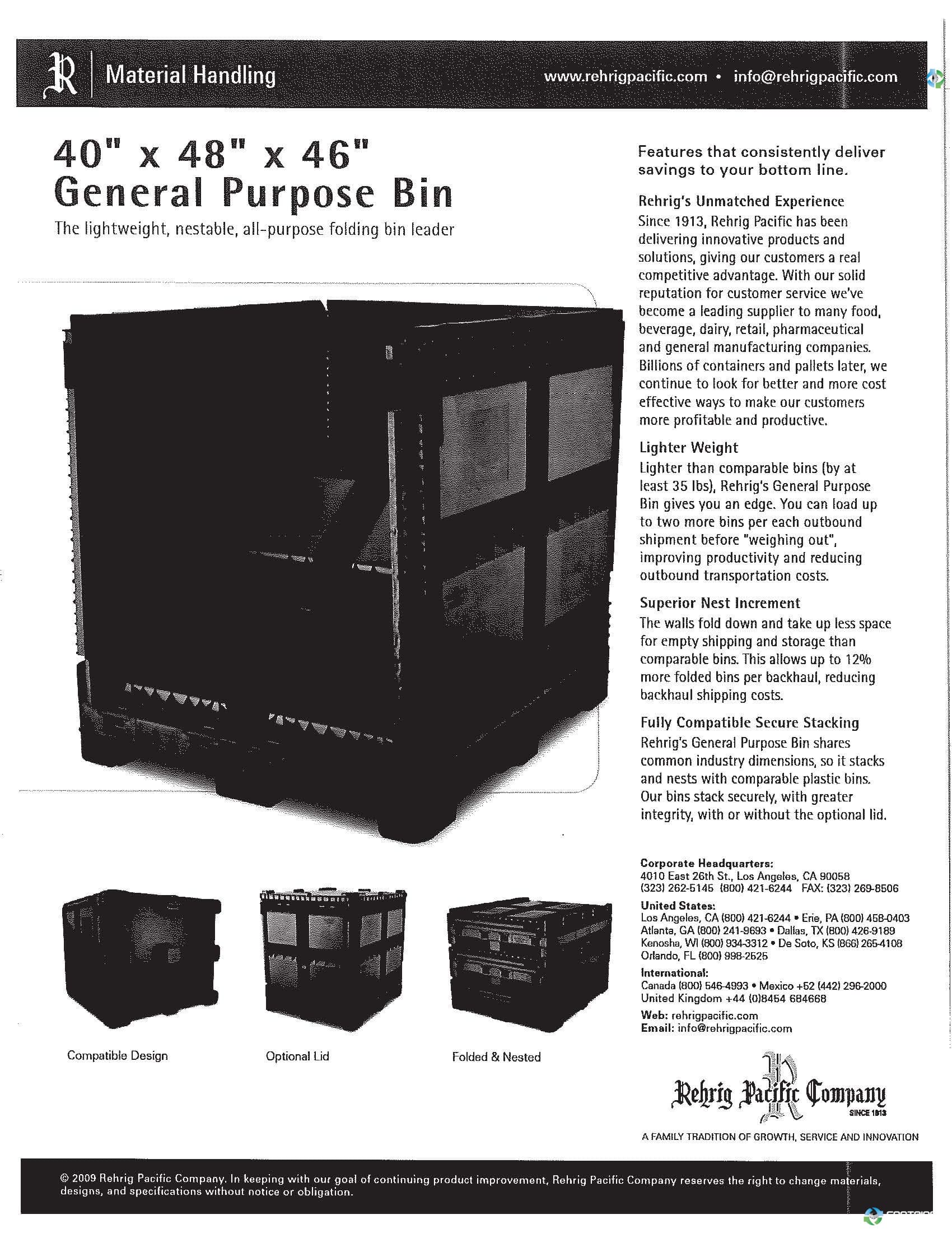 Pallet Containers For Sale: Used 40X48X46 Collapsible Plastic Container No Drop Doors California In California - image 4 Pallet Containers For Sale: Used 40X48X46 Collapsible Plastic Container No Drop Doors California In California - image 4