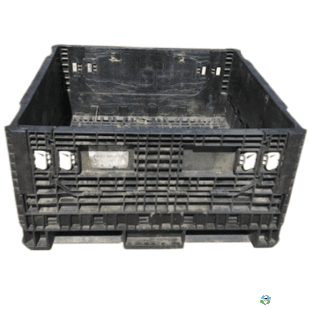Pallet Containers For Sale: Used 45x48x25 Collapsible Bulk Containers w. Drop Doors Mixed Colors North Carolina In North Carolina - image 1 Pallet Containers For Sale: Used 45x48x25 Collapsible Bulk Containers w. Drop Doors Mixed Colors North Carolina In North Carolina - image 1