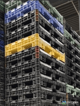 Pallet Containers For Sale: Used 56x48x34 Collapsible Bulk Containers w. Drop Doors Mixed Colors Michigan In Michigan - image 2 Pallet Containers For Sale: Used 56x48x34 Collapsible Bulk Containers w. Drop Doors Mixed Colors Michigan In Michigan - image 2