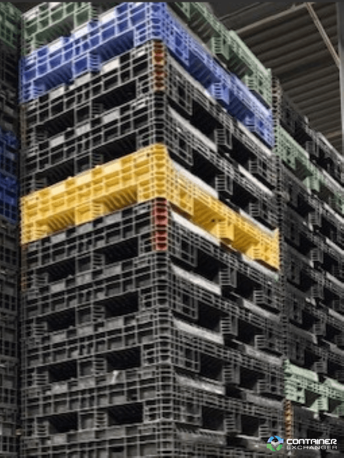 Pallet Containers For Sale: Used 56x48x34 Collapsible Bulk Containers w. Drop Doors Mixed Colors Michigan In Michigan - image 2 Pallet Containers For Sale: Used 56x48x34 Collapsible Bulk Containers w. Drop Doors Mixed Colors Michigan In Michigan - image 2