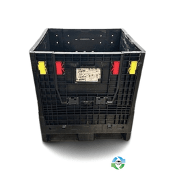 Pallet Containers For Sale: Used 30x32x34 Collapsible Bulk Containers w. Drop Doors Mixed Colors North Carolina In North Carolina - image 1 Pallet Containers For Sale: Used 30x32x34 Collapsible Bulk Containers w. Drop Doors Mixed Colors North Carolina In North Carolina - image 1