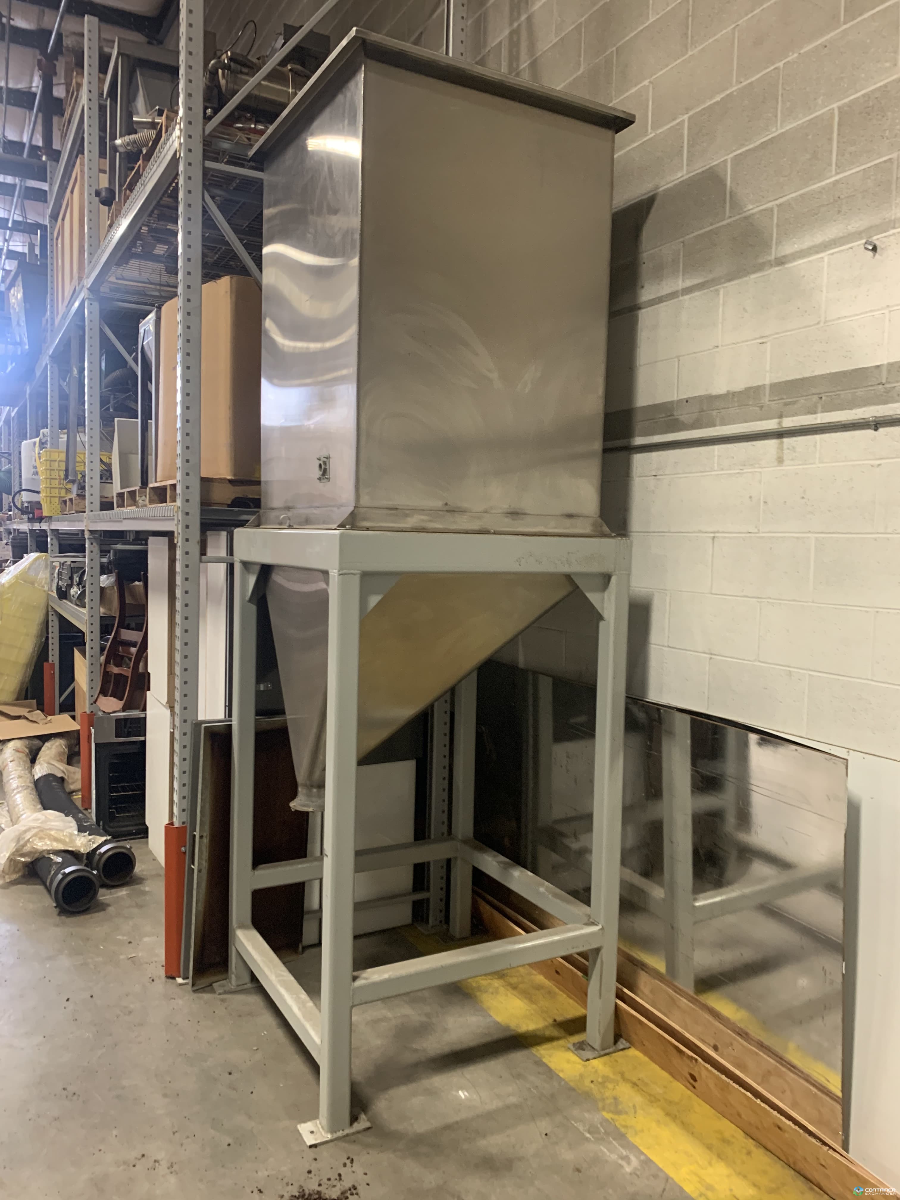 Hoppers & Silos For Sale: Used 48x48x120 Stainless Hopper Washington In Washington - image  1 Hoppers & Silos For Sale: Used 48x48x120 Stainless Hopper Washington In Washington - image  1