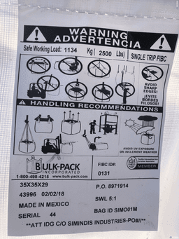 Bulk Bags - FIBC For Sale: New 35x35x29 Spout Top and Bottom FBIC Bulk Bags Pennsylvania In Pennsylvania - image 2 Bulk Bags - FIBC For Sale: New 35x35x29 Spout Top and Bottom FBIC Bulk Bags Pennsylvania In Pennsylvania - image 2