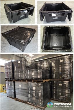 Nesting Totes For Sale: Used Buckhorn 12x11x7 Nesting Totes with Attached Locking Lids Indiana In Indiana - image 3 Nesting Totes For Sale: Used Buckhorn 12x11x7 Nesting Totes with Attached Locking Lids Indiana In Indiana - image 3