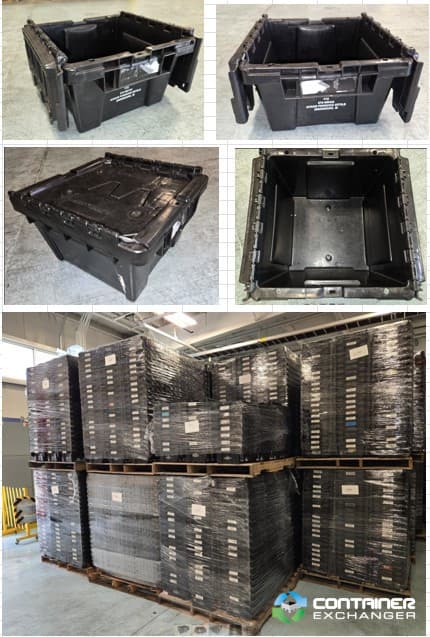 Nesting Totes For Sale: Used Buckhorn 12x11x7 Nesting Totes with Attached Locking Lids Indiana In Indiana - image 3 Nesting Totes For Sale: Used Buckhorn 12x11x7 Nesting Totes with Attached Locking Lids Indiana In Indiana - image 3
