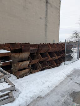 Metal Bins For Sale: Used 37x25x20 Solid Corrugated Metal Bins In Ontario - image  3 Metal Bins For Sale: Used 37x25x20 Solid Corrugated Metal Bins In Ontario - image  3