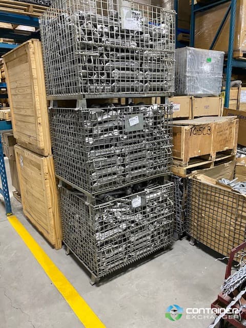 Wire Baskets For Sale: USED 40x32x34H COLLAPSIBLE WIRE MESH BINS ONTARIO In Ontario - image 2 Wire Baskets For Sale: USED 40x32x34H COLLAPSIBLE WIRE MESH BINS ONTARIO In Ontario - image 2