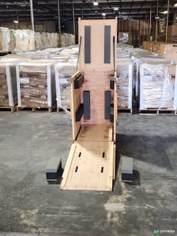 Wood Crates For Sale: Used 34x26x52 Wood Crates with Removable Padding and Shelf Installed Florida In Florida - image 3 Wood Crates For Sale: Used 34x26x52 Wood Crates with Removable Padding and Shelf Installed Florida In Florida - image 3