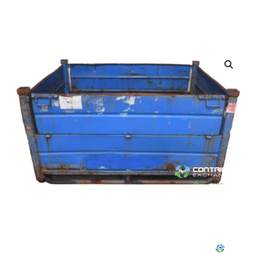 Metal Bins For Sale: Used 64x48x34 Rigid Metal Bins One Drop Door Mississippi In Mississippi - image 1 Metal Bins For Sale: Used 64x48x34 Rigid Metal Bins One Drop Door Mississippi In Mississippi - image 1
