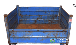 Metal Bins For Sale: Used 64x48x34 Rigid Metal Bins One Drop Door Mississippi In Mississippi - image 2 Metal Bins For Sale: Used 64x48x34 Rigid Metal Bins One Drop Door Mississippi In Mississippi - image 2