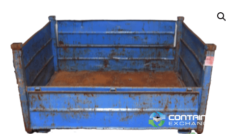 Metal Bins For Sale: Used 64x48x34 Rigid Metal Bins One Drop Door Mississippi In Mississippi - image 2 Metal Bins For Sale: Used 64x48x34 Rigid Metal Bins One Drop Door Mississippi In Mississippi - image 2