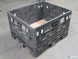 Pallet Containers For Sale: Used 56x48x34 Collapsible Bulk Containers w. Drop Doors Texas In Texas - image  1 Pallet Containers For Sale: Used 56x48x34 Collapsible Bulk Containers w. Drop Doors Texas In Texas - image  1