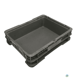 Stacking Totes For Sale: Used 12x15x4 Orbis Straight Wall Stacking Tote Texas In Texas - image 1 Stacking Totes For Sale: Used 12x15x4 Orbis Straight Wall Stacking Tote Texas In Texas - image 1