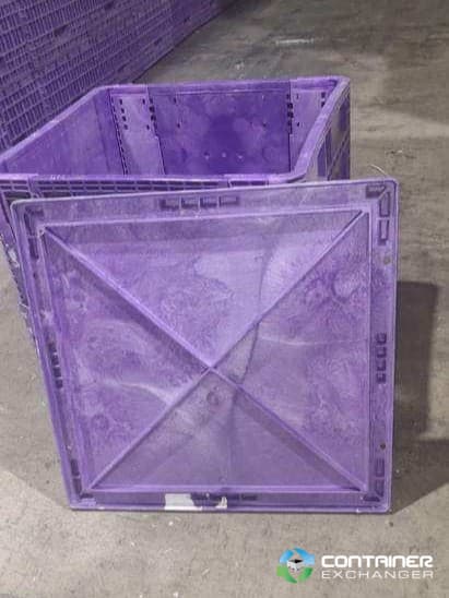 Pallet Containers For Sale: Used Orbis 45x48 Bulk Container Lids In Indiana - image 2 Pallet Containers For Sale: Used Orbis 45x48 Bulk Container Lids In Indiana - image 2