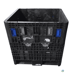 Pallet Containers For Sale: Refurbished Orbis 30x32x30 Collapsible Bulk Containers with 2 Drop Doors Ohio In Ohio - image 1 Pallet Containers For Sale: Refurbished Orbis 30x32x30 Collapsible Bulk Containers with 2 Drop Doors Ohio In Ohio - image 1