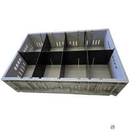 Stacking Totes For Sale: Used 30 X 20 X 8 Stacking Divider Totes Ontario In Ontario - image 1 Stacking Totes For Sale: Used 30 X 20 X 8 Stacking Divider Totes Ontario In Ontario - image 1