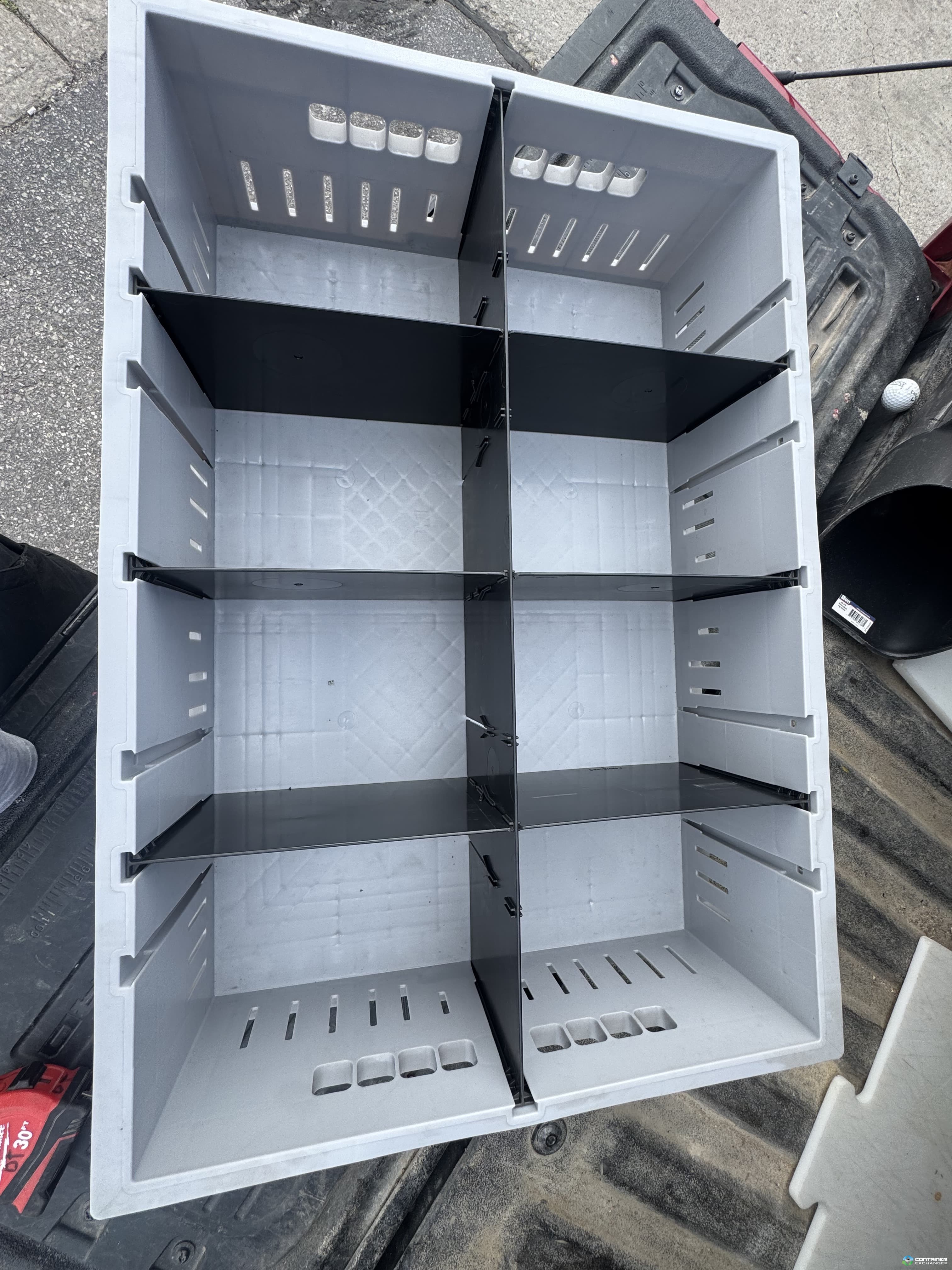 Stacking Totes For Sale: Used 30 X 20 X 8 Stacking Divider Totes Ontario In Ontario - image 2 Stacking Totes For Sale: Used 30 X 20 X 8 Stacking Divider Totes Ontario In Ontario - image 2
