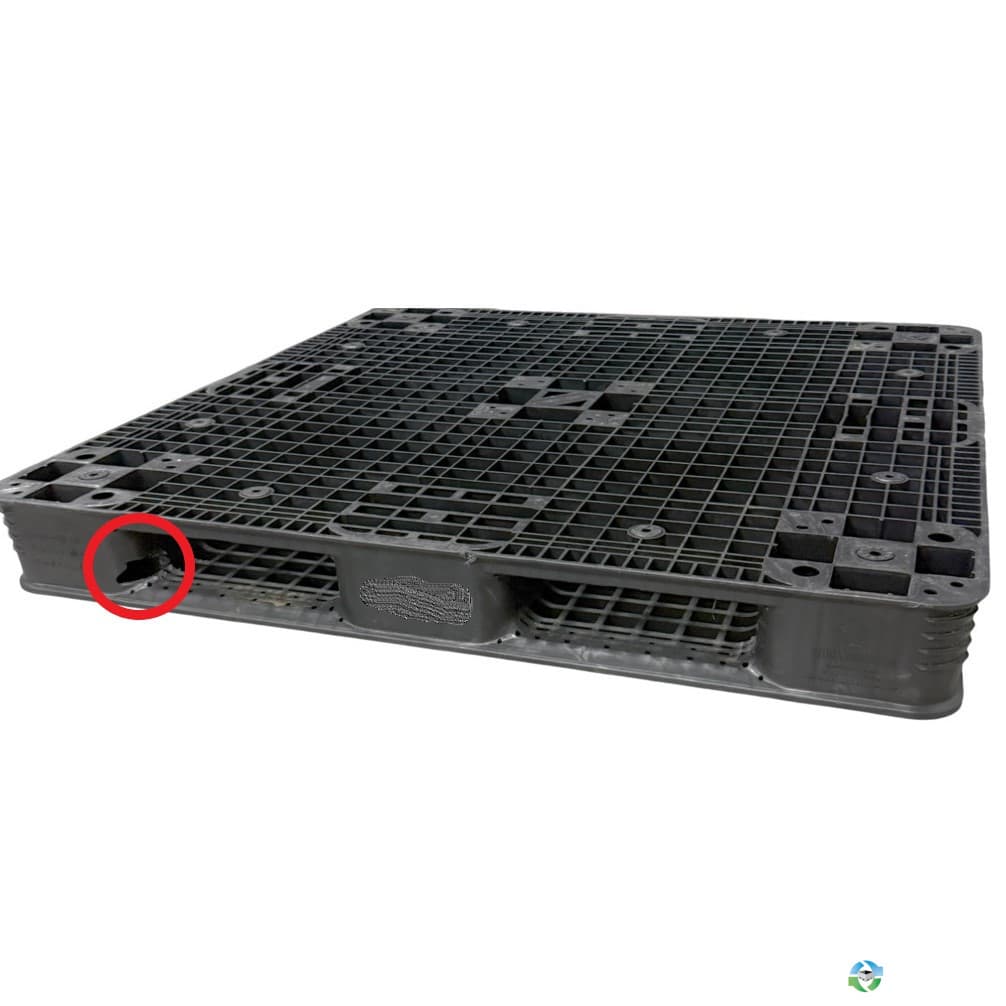 Plastic Pallets For Sale: Used 43.3x4.3x5.9 R11H Grade B Black Plastic Pallets Alabama In Alabama - image  1 Plastic Pallets For Sale: Used 43.3x4.3x5.9 R11H Grade B Black Plastic Pallets Alabama In Alabama - image  1