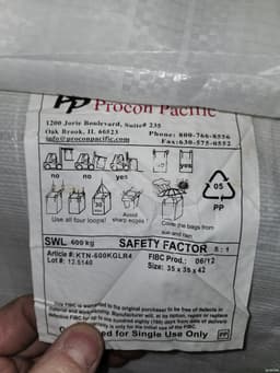 Bulk Bags - FIBC For Sale: NEW 35x35x42 Spout Top Spout Bottom Bulk Bags-FIBC Alberta In Alberta - image 2 Bulk Bags - FIBC For Sale: NEW 35x35x42 Spout Top Spout Bottom Bulk Bags-FIBC Alberta In Alberta - image 2