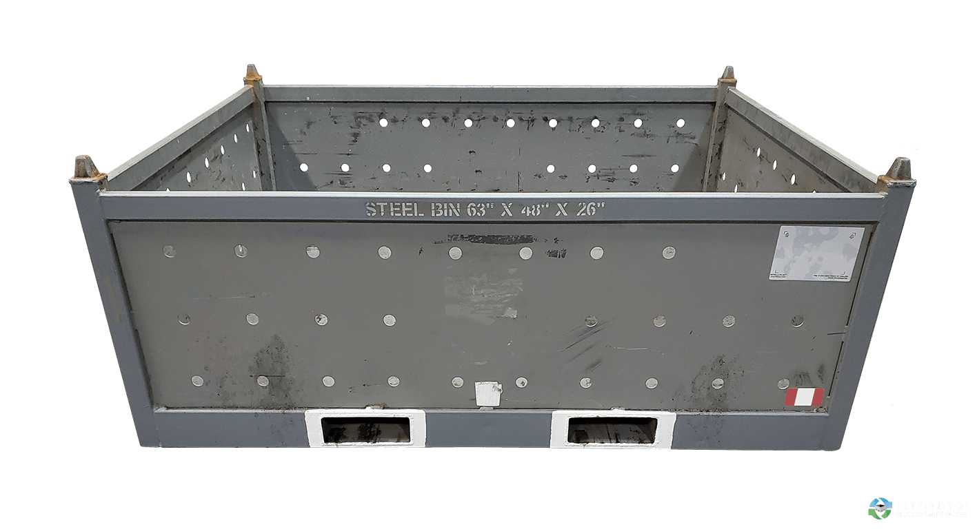 Metal Bins For Sale: Used 63x48x26 Steel Tubs No Drop Doors Ohio In Ohio - image 2 Metal Bins For Sale: Used 63x48x26 Steel Tubs No Drop Doors Ohio In Ohio - image 2