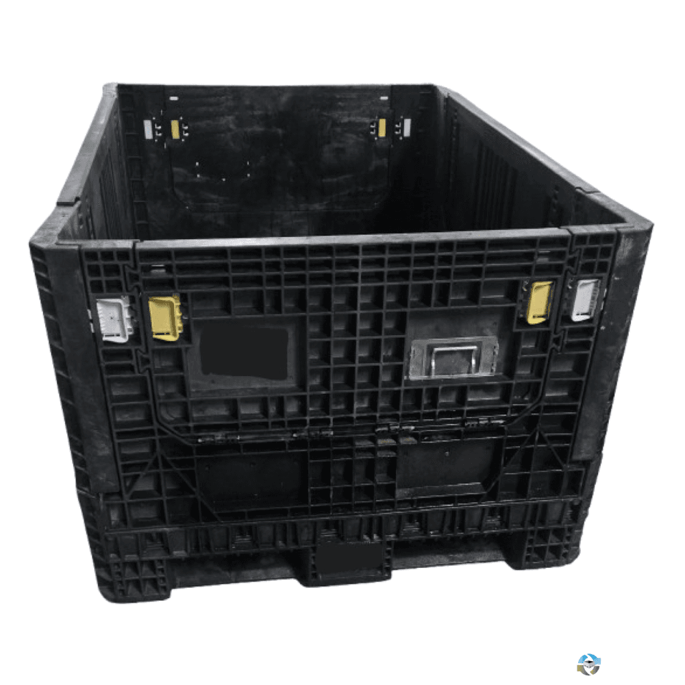 Pallet Containers For Sale: Refurbished 70x48x34 Collapsible Bulk Container with (2) Drop Doors Ohio In Ohio - image  1 Pallet Containers For Sale: Refurbished 70x48x34 Collapsible Bulk Container with (2) Drop Doors Ohio In Ohio - image  1