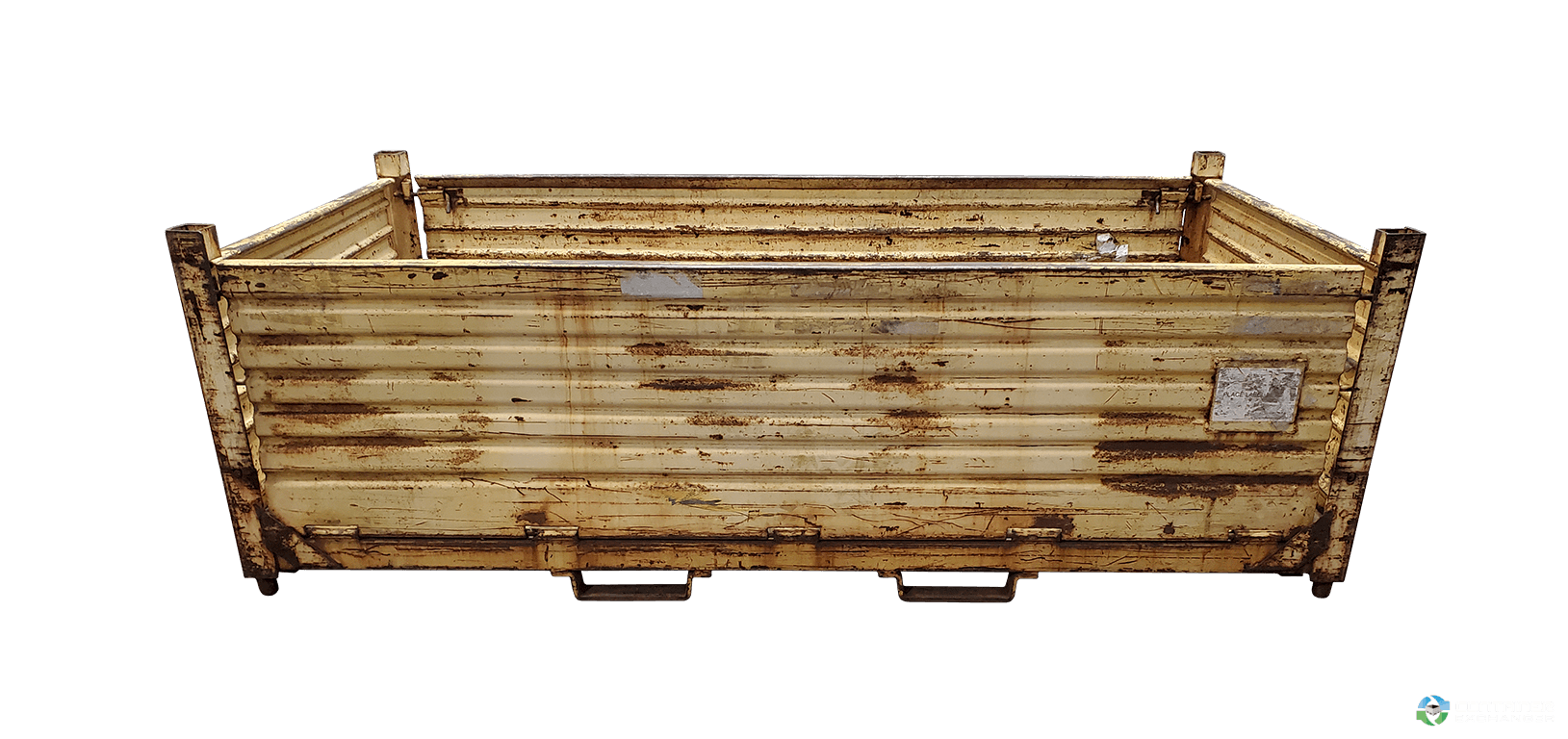 Metal Bins For Sale: Used 96x48x32 Collapsible Steel Tubs No Drop Doors Ohio In Ohio - image  2 Metal Bins For Sale: Used 96x48x32 Collapsible Steel Tubs No Drop Doors Ohio In Ohio - image  2