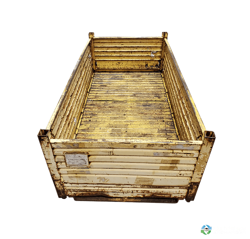 Metal Bins For Sale: Used 96x48x32 Collapsible Steel Tubs No Drop Doors Ohio In Ohio - image  3 Metal Bins For Sale: Used 96x48x32 Collapsible Steel Tubs No Drop Doors Ohio In Ohio - image  3