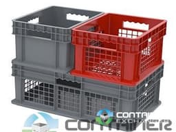 Stacking Totes For Sale: New 24x16x12 Stacking Totes Ventilated Mesh Sides & Mesh Bottom Ohio In Ohio - image  3 Stacking Totes For Sale: New 24x16x12 Stacking Totes Ventilated Mesh Sides & Mesh Bottom Ohio In Ohio - image  3