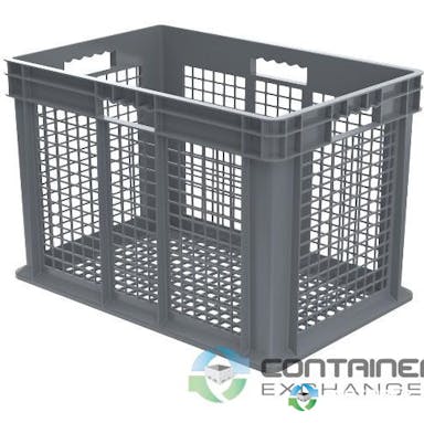 Stacking Totes For Sale: New 24x16x16 Stacking Totes Ventilated Mesh Sides & Mesh Bottom Ohio In Ohio - image 2