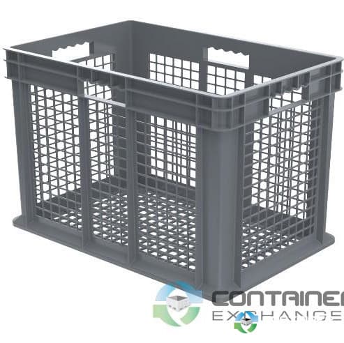 Stacking Totes For Sale: New 24x16x16 Stacking Totes Ventilated Mesh Sides & Mesh Bottom Ohio In Ohio - image  2 Stacking Totes For Sale: New 24x16x16 Stacking Totes Ventilated Mesh Sides & Mesh Bottom Ohio In Ohio - image  2