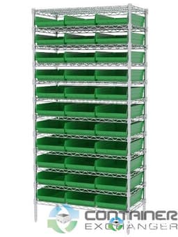 Organizer Bins For Sale: New 18x11x4 Hopper Front Shelf Storage Bins with Optional Shelving Ohio In Ohio - image  3 Organizer Bins For Sale: New 18x11x4 Hopper Front Shelf Storage Bins with Optional Shelving Ohio In Ohio - image  3
