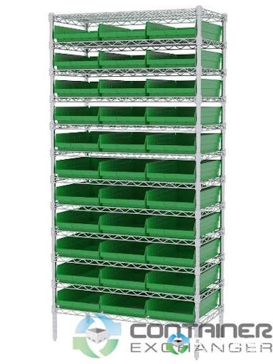 Organizer Bins For Sale: New 18x11x4 Hopper Front Shelf Storage Bins with Optional Shelving Ohio In Ohio - image 3