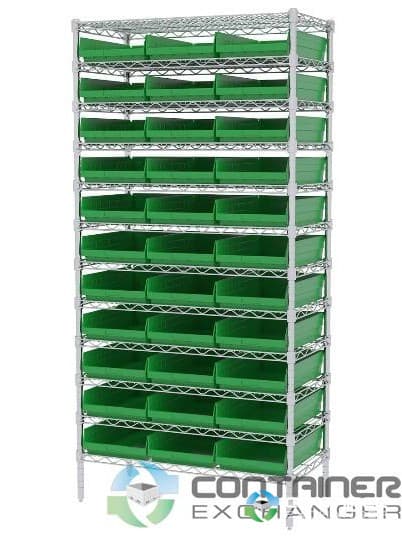Organizer Bins For Sale: New 18x11x4 Hopper Front Shelf Storage Bins with Optional Shelving Ohio In Ohio - image  3 Organizer Bins For Sale: New 18x11x4 Hopper Front Shelf Storage Bins with Optional Shelving Ohio In Ohio - image  3