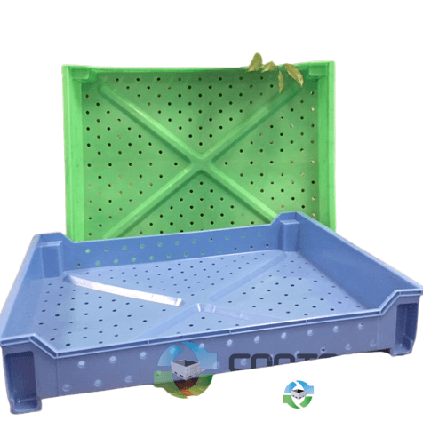 Food Totes & Trays For Sale: New 23.5x18x4 Green Berry Trays- Stackable British Columbia In British Columbia - image  1 Food Totes & Trays For Sale: New 23.5x18x4 Green Berry Trays- Stackable British Columbia In British Columbia - image  1