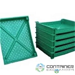 Food Totes & Trays For Sale: New 23.5x18x4 Green Berry Trays- Stackable British Columbia In British Columbia - image  2 Food Totes & Trays For Sale: New 23.5x18x4 Green Berry Trays- Stackable British Columbia In British Columbia - image  2