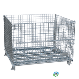 Wire Baskets For Sale: New 48x40x36 Wire Basket Stackable Collapsible with Drop Gate Illinois In Illinois - image  1 Wire Baskets For Sale: New 48x40x36 Wire Basket Stackable Collapsible with Drop Gate Illinois In Illinois - image  1