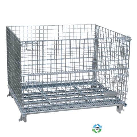 Wire Baskets For Sale: New 48x40x36 Wire Basket Stackable Collapsible with Drop Gate Illinois In Illinois - image  1 Wire Baskets For Sale: New 48x40x36 Wire Basket Stackable Collapsible with Drop Gate Illinois In Illinois - image  1