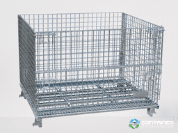 Wire Baskets For Sale: New 48x40x36 Wire Basket Stackable Collapsible with Drop Gate Illinois In Illinois - image  3 Wire Baskets For Sale: New 48x40x36 Wire Basket Stackable Collapsible with Drop Gate Illinois In Illinois - image  3