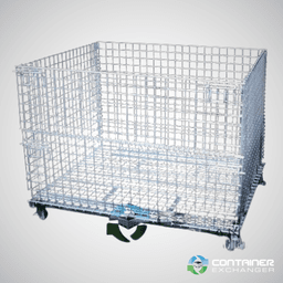 Wire Baskets For Sale: New 48x40x42 XL Wire Basket Stackable Collapsible Illinois In Illinois - image  1 Wire Baskets For Sale: New 48x40x42 XL Wire Basket Stackable Collapsible Illinois In Illinois - image  1