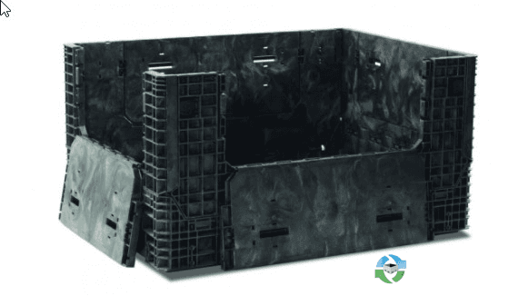 Pallet Containers For Sale: New Buckhorn 64.5x48x34 Collapsible Bulk Containers 4 Drop Doors In Georgia - image  1 Pallet Containers For Sale: New Buckhorn 64.5x48x34 Collapsible Bulk Containers 4 Drop Doors In Georgia - image  1