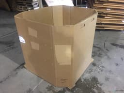 Gaylord Boxes For Sale: USED 43x45x41.5 Gaylords 4 wall partial flaps with bottom sheet insert In Georgia - image  1 Gaylord Boxes For Sale: USED 43x45x41.5 Gaylords 4 wall partial flaps with bottom sheet insert In Georgia - image  1