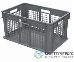 Stacking Totes For Sale: New 24x16x12 Stacking Totes Mesh Sides & Solid Bottom In Ohio - image  2 Stacking Totes For Sale: New 24x16x12 Stacking Totes Mesh Sides & Solid Bottom In Ohio - image  2