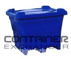 Pallet Containers For Sale: New 44x44x35 Rigid Solid Plastic Tubs w. Lids In South Carolina - image 1